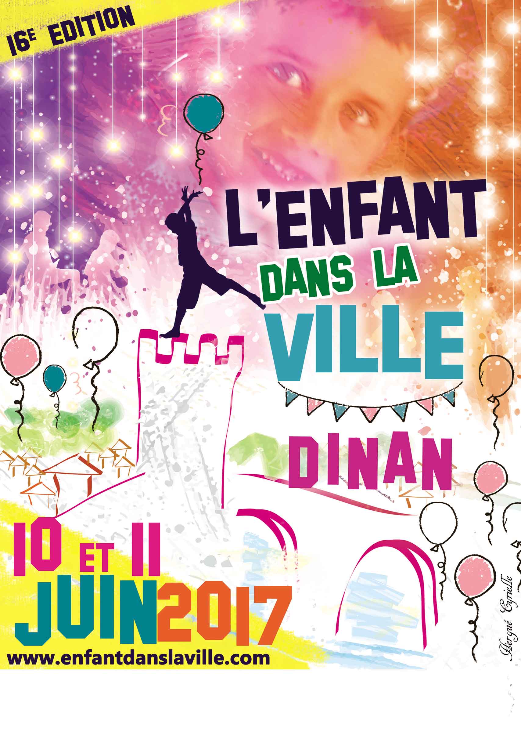 Fête 10 et 11 juin 2017. Affiche créée par Cyrielle Hergué