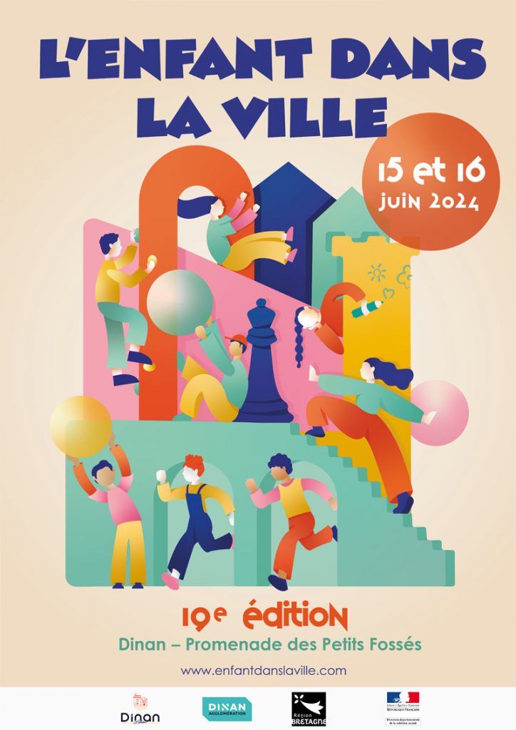 Affiche 2024 créée par Noëmie BAISNÉE, étudiante de l’école de design ESDAC de Rennes 